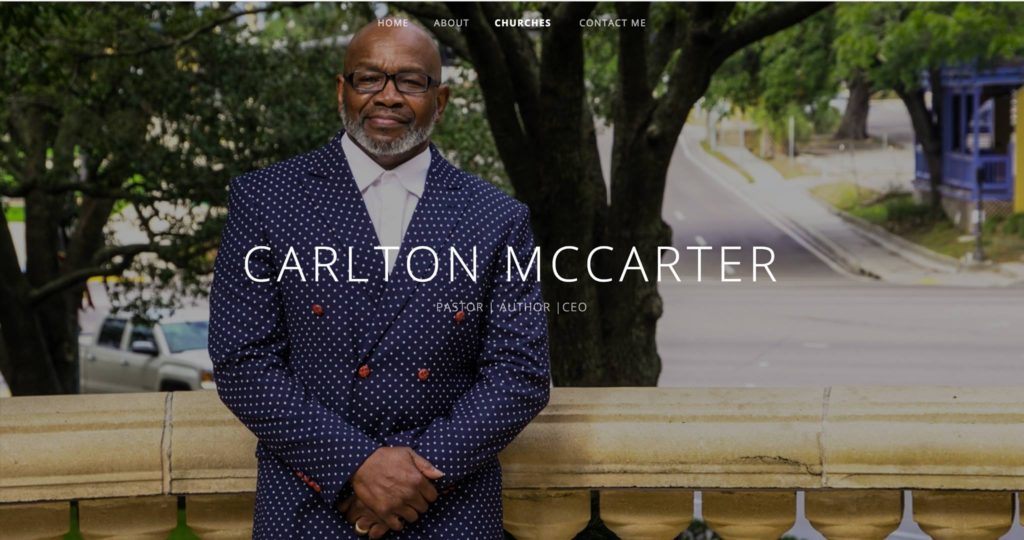 New Website Alert: Pastor Carlton G. McCarter